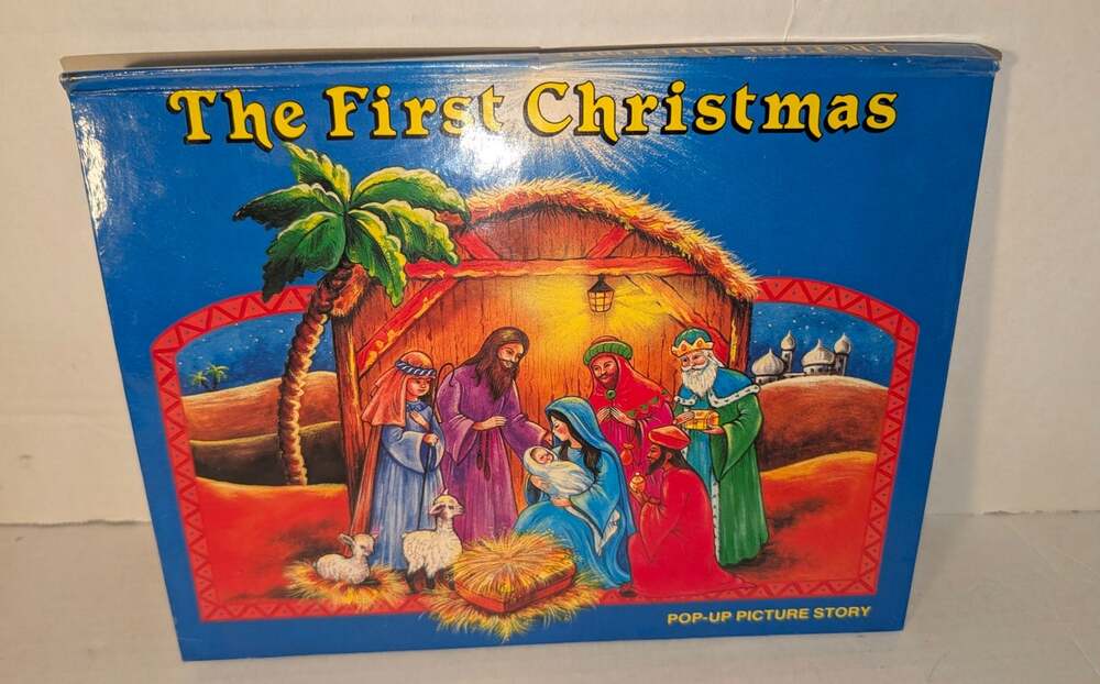 Vintage 1988 The First Christmas Pop Up Picture Book Brown Watson England Rare